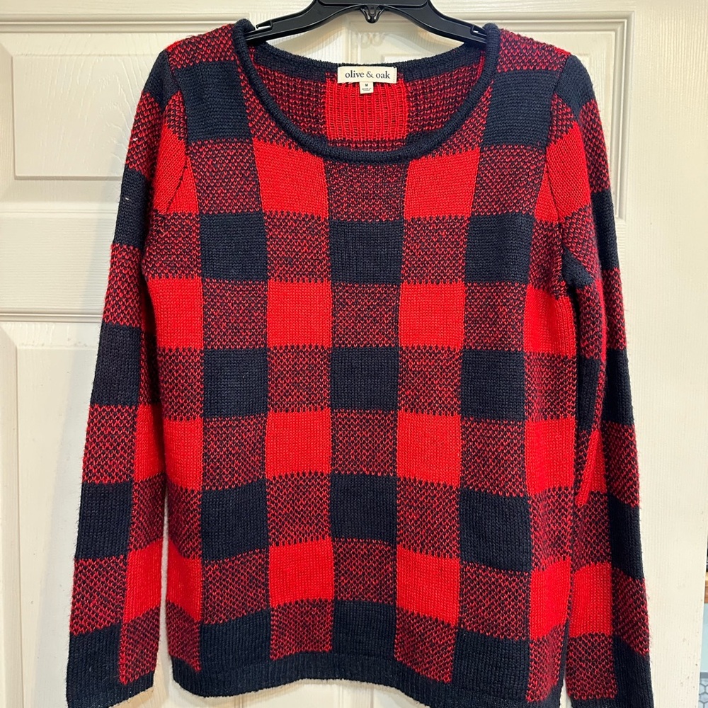 Olive & Oak Buffalo Plaid Sweater